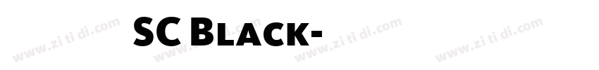 狮尾简中宋体SC Black字体转换
